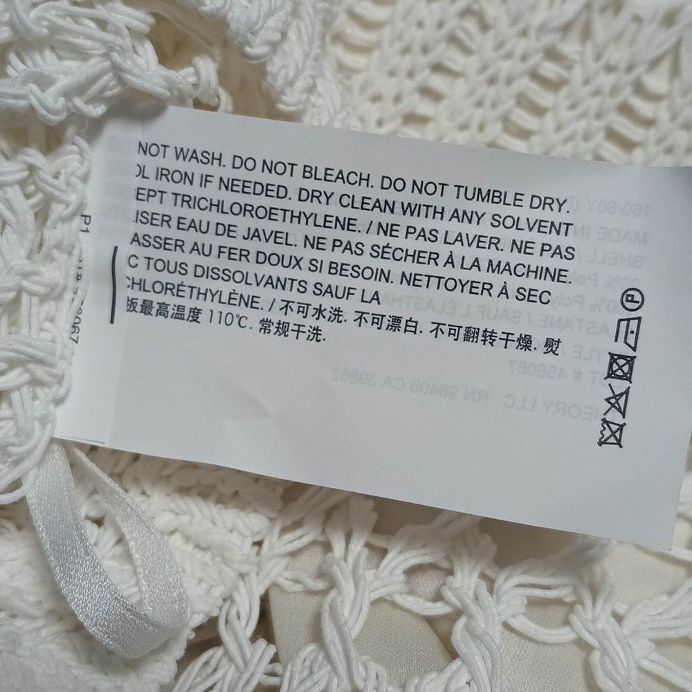 Theory Lace Tank White Crochet - Picture 8 of 8